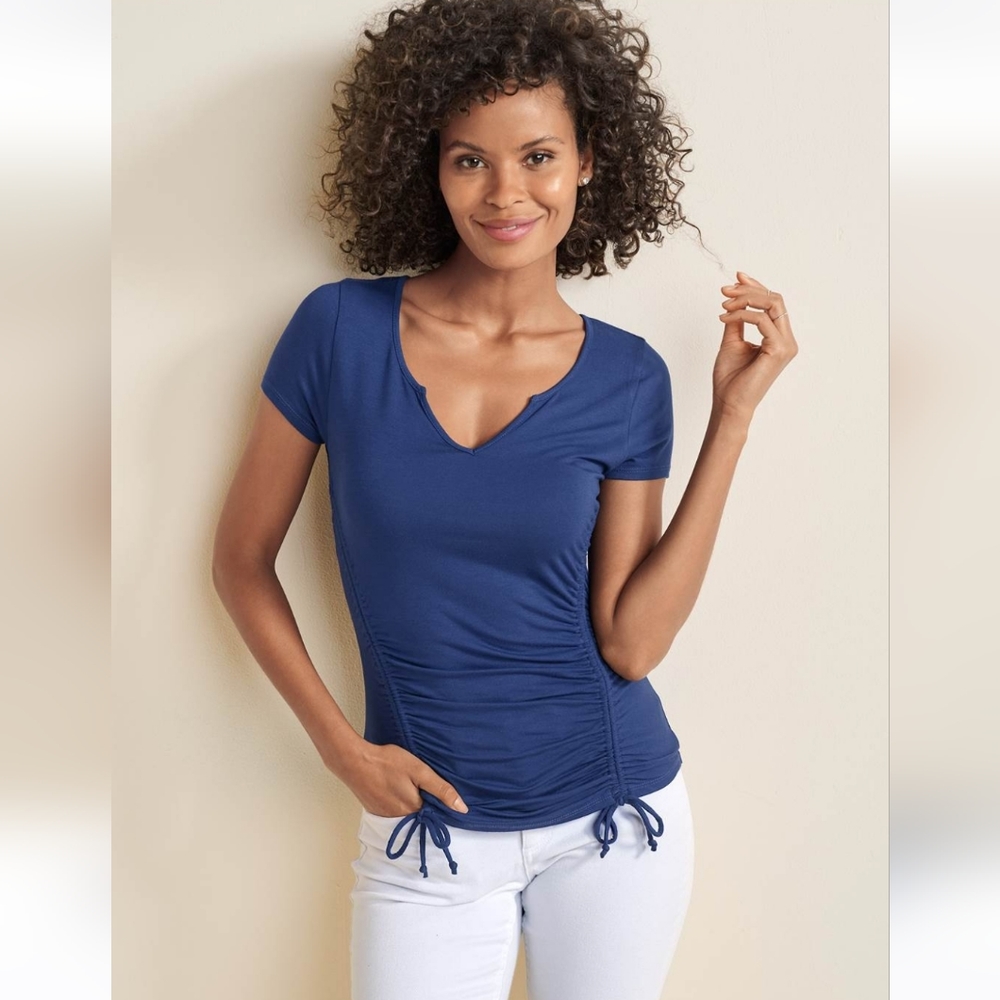 Ruched Side Ties Top - Venus - NWT - M
